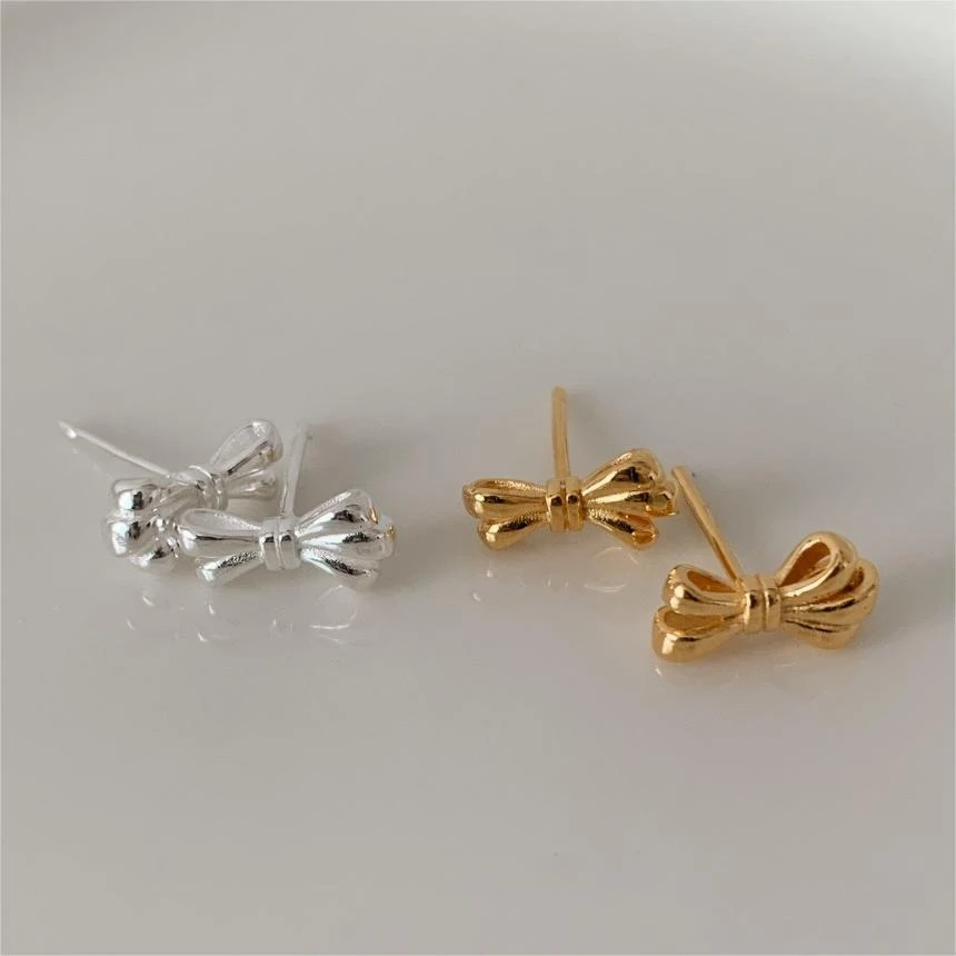 925 Bow Earrings